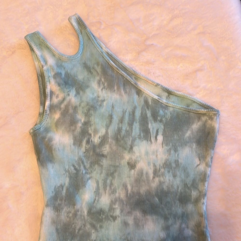 New! Lovers and Friends Bradley Bodysuit Teal Green Tie Dye Size XS - Picture 8 of 12